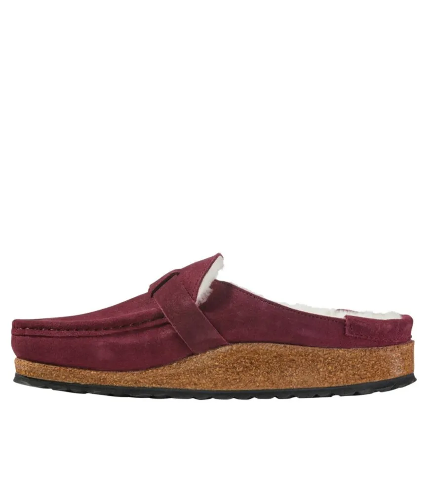 Women's Birkenstock Buckley Clogs, Suede Shearling