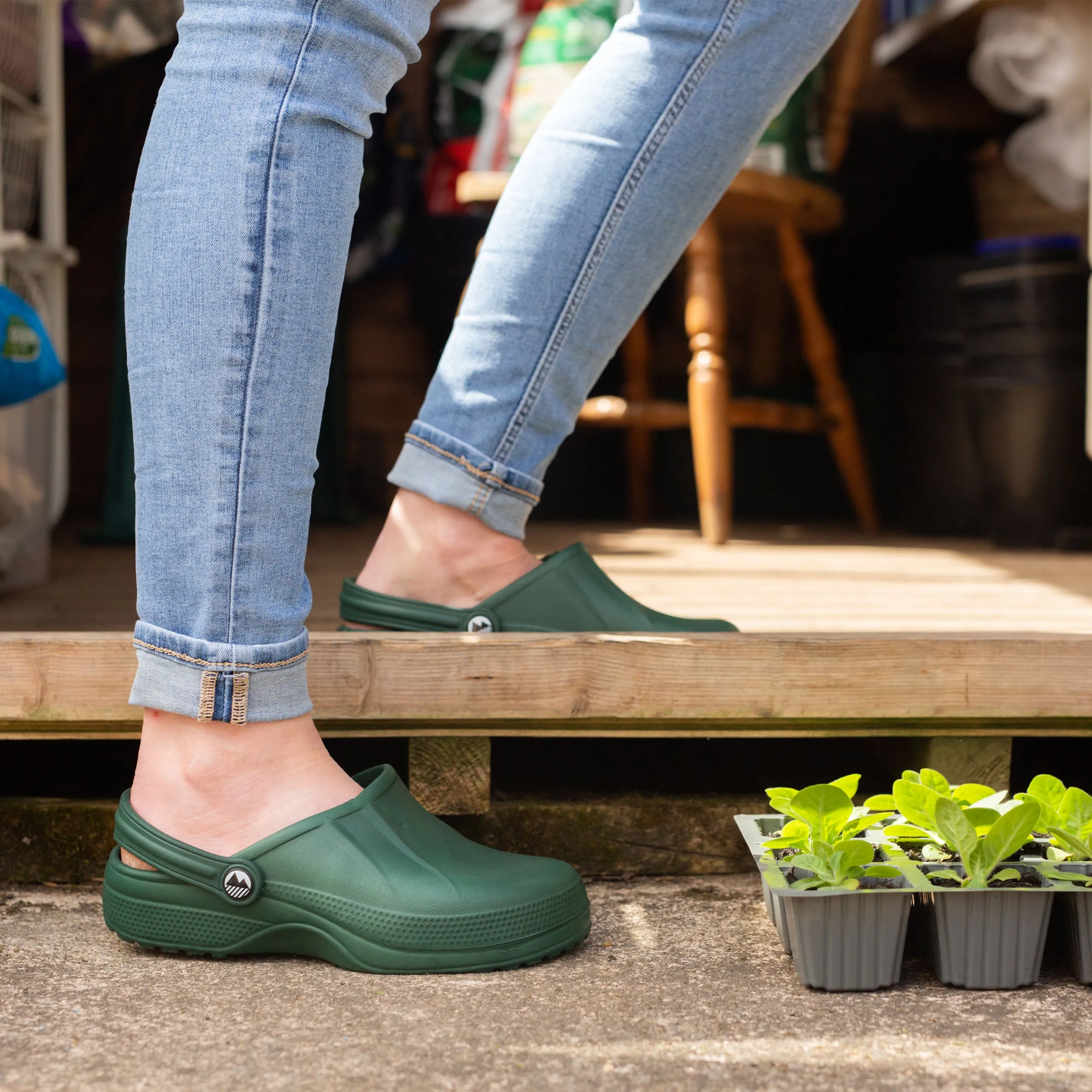 Women's Classic Allonby Garden Clogs - Wide Fit