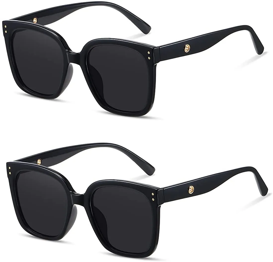 Women's Vintage UV400 Big Frame Sunglasses