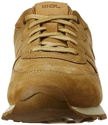 Woodland Men's Camel Leather Sneakers - 10 UK/India (44 EU)