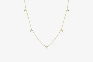 Zoe Chicco 14k Stacked Diamond Station Necklace